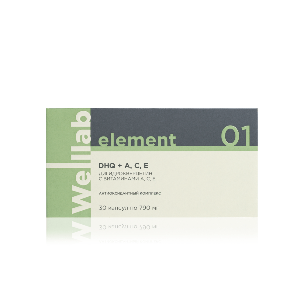 Welllab Element Dihydroquercetin with A, C, E, 30 капсул по цене 690 руб. -  купить в Сосногорске ? Доставка ? Интернет-магазин «EcoGreenDom»